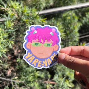 Saiki K “Yare-Yare” Vinyl Sticker