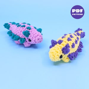Crochet Ankylosaurus Pattern - Dinosaur Crocheting Tutorial - Digital PDF and Video Step by Step Amigurumi Dino Pattern