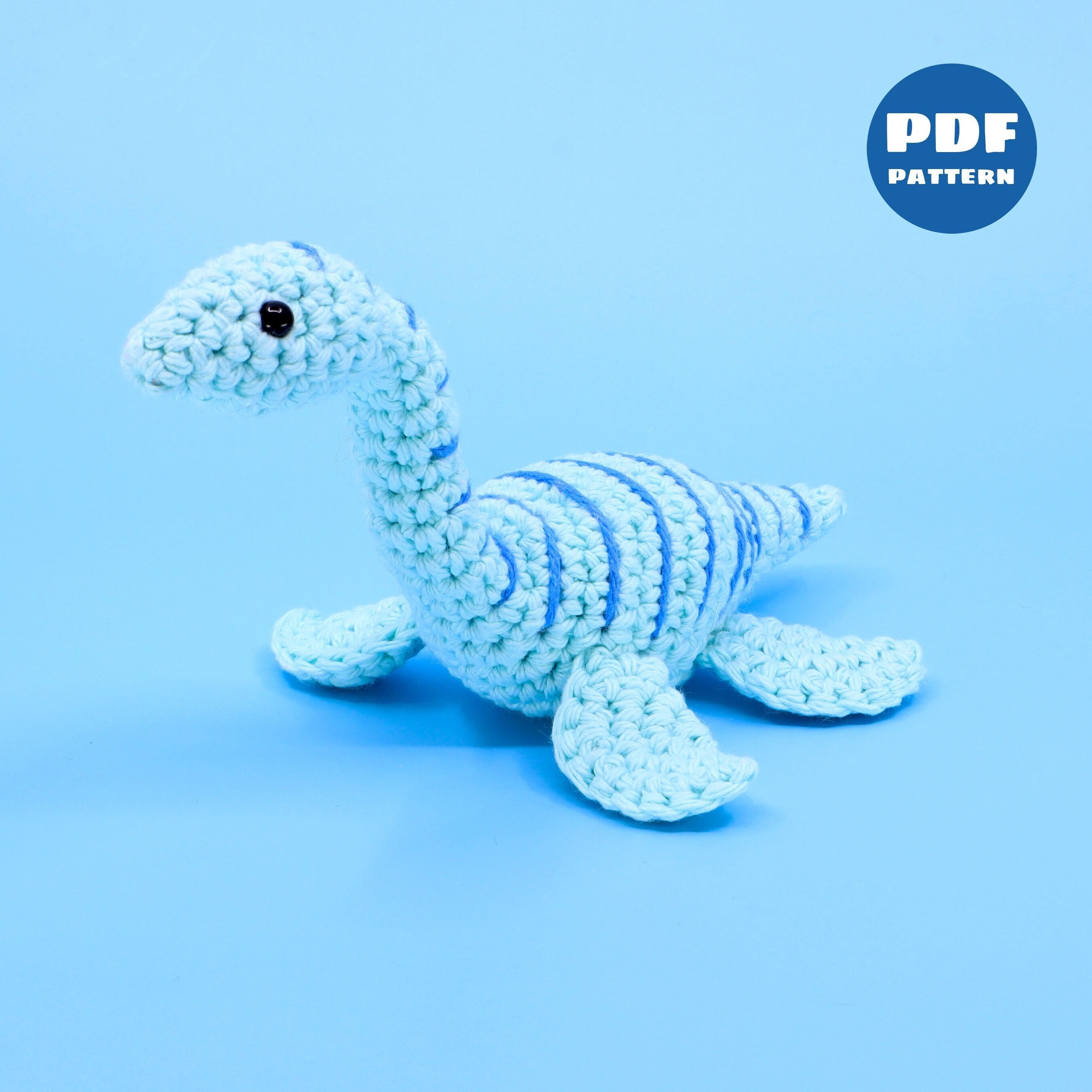 かぎ針編みのプレシオサウルスパターン - 水生恐竜のかぎ針編み