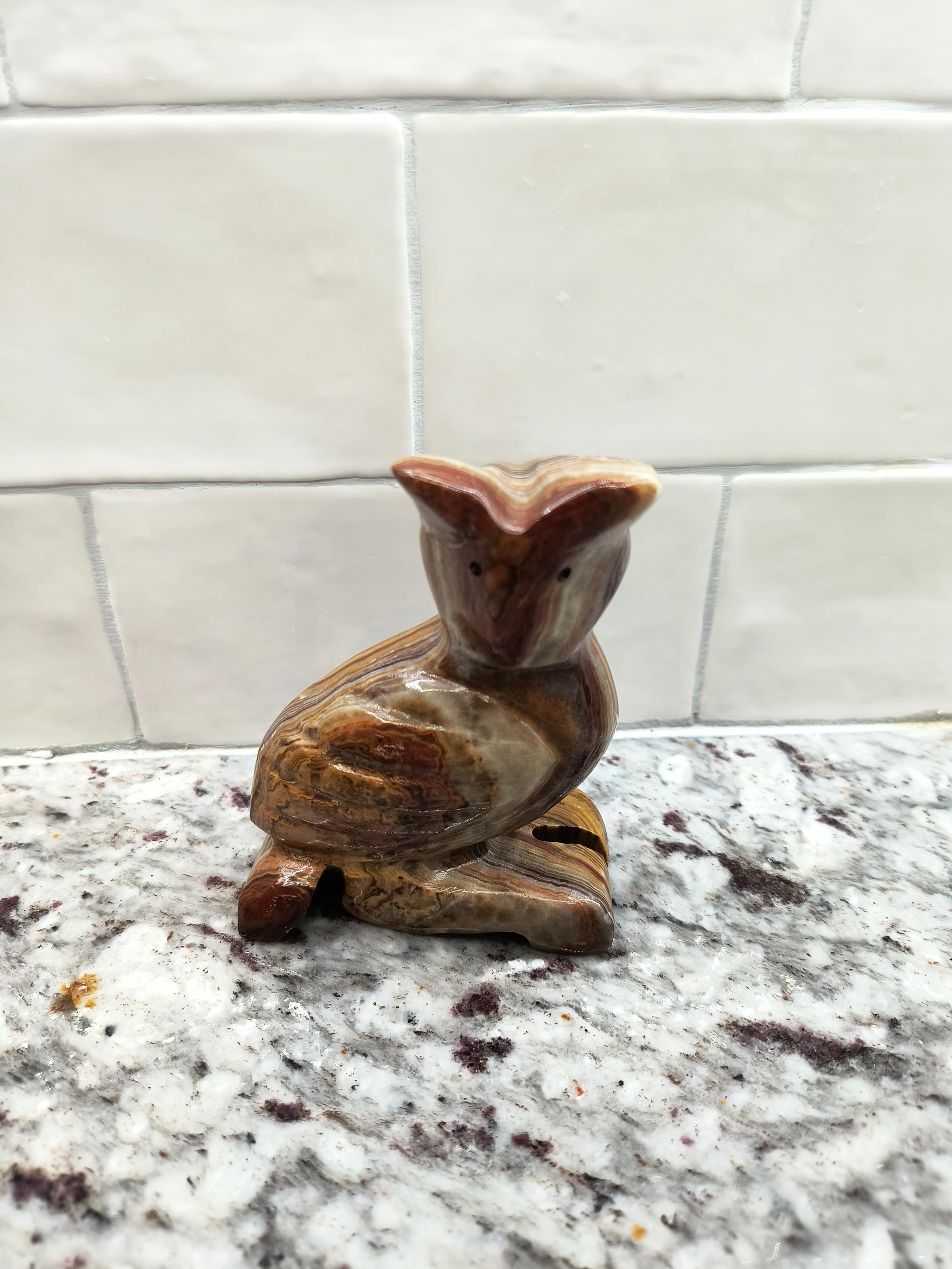 Vintage Stone Owl from Bosnia
