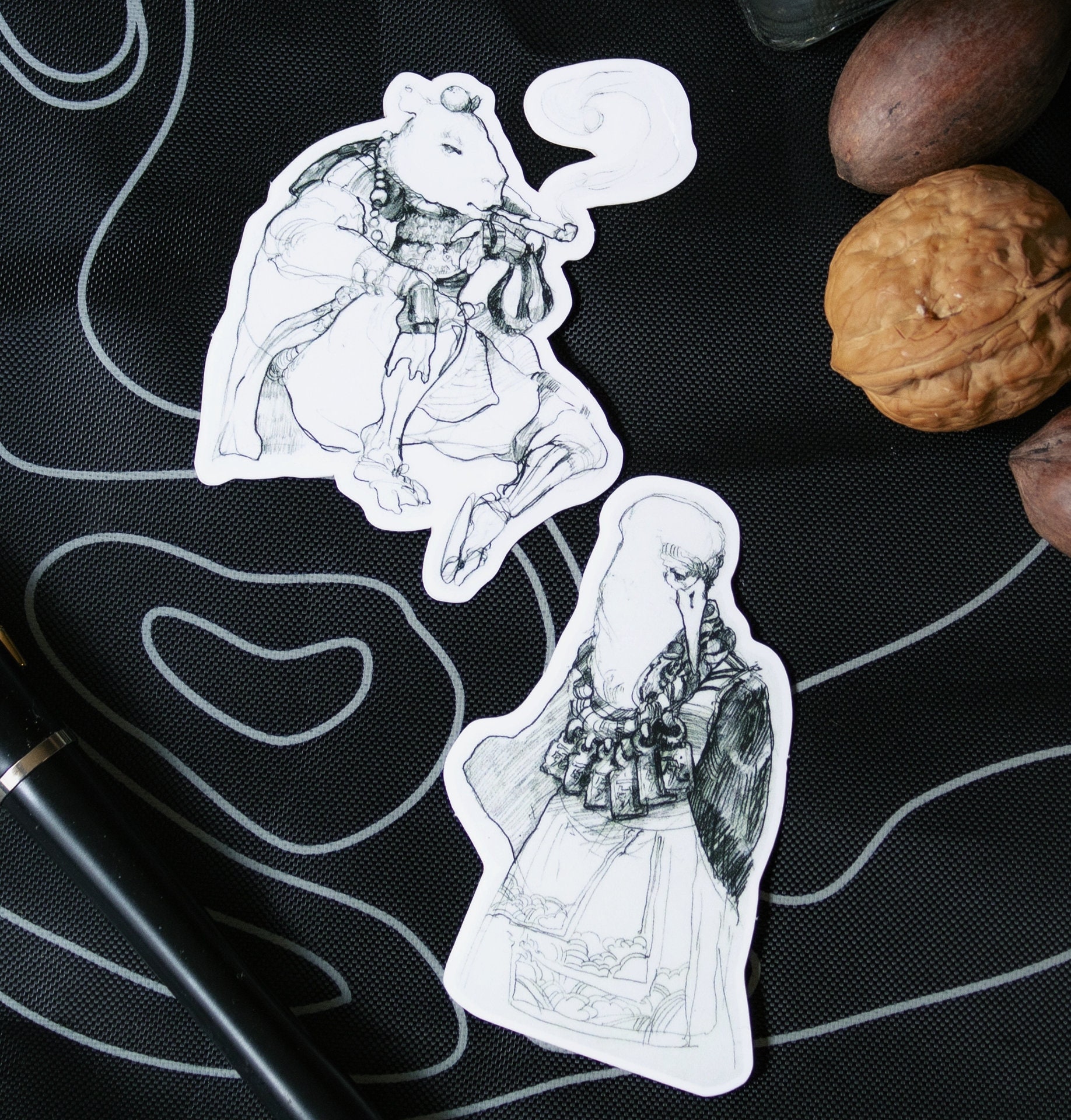 ツ Cool Japanese Stickers ツ Character Design Charcoal Etsy ツ Cool Japanese Stickers ツ Character Design Charcoal Etsy