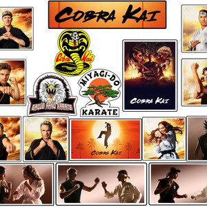Cobra Kai Sticker Pack - 16 Stickers Van de Netflix Show, Cobra Kai