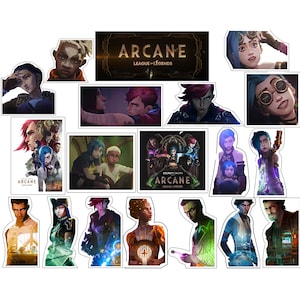 Arcane Sticker Pack - 18 Stickers from the Netflix show, Arcane