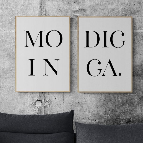MOIN DIGGA Printable Poster Instant Download - size up to 50 x 70 cm