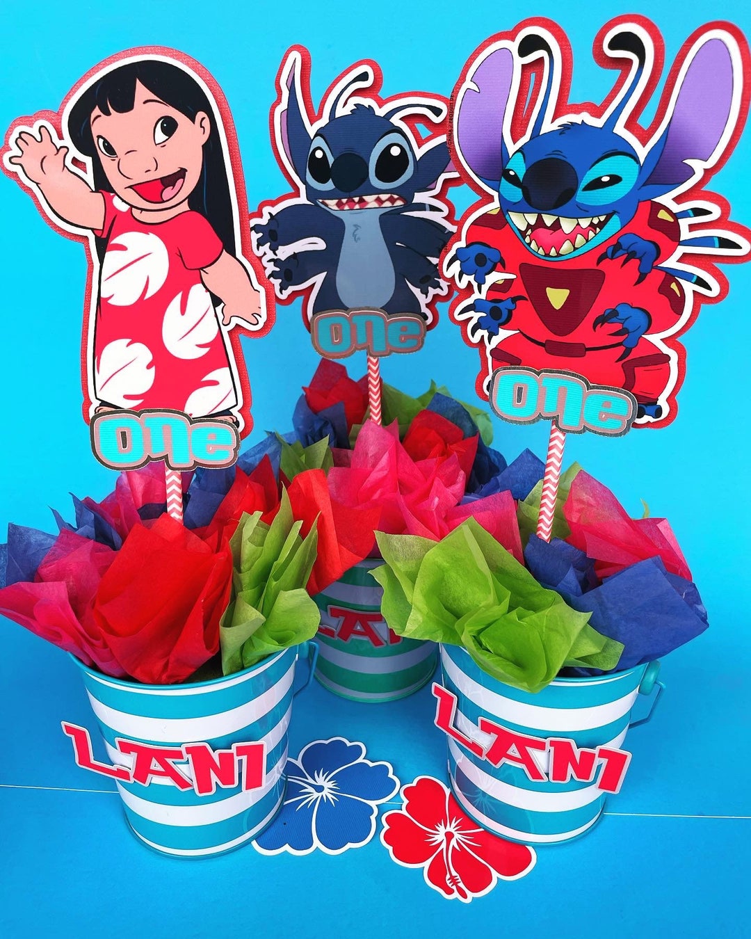 Lilo Centerpiece Lilo Birthday Lilo and Stich Party Custom Etsy