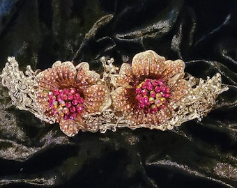 Pink & Silver "Old Rose" Tiara