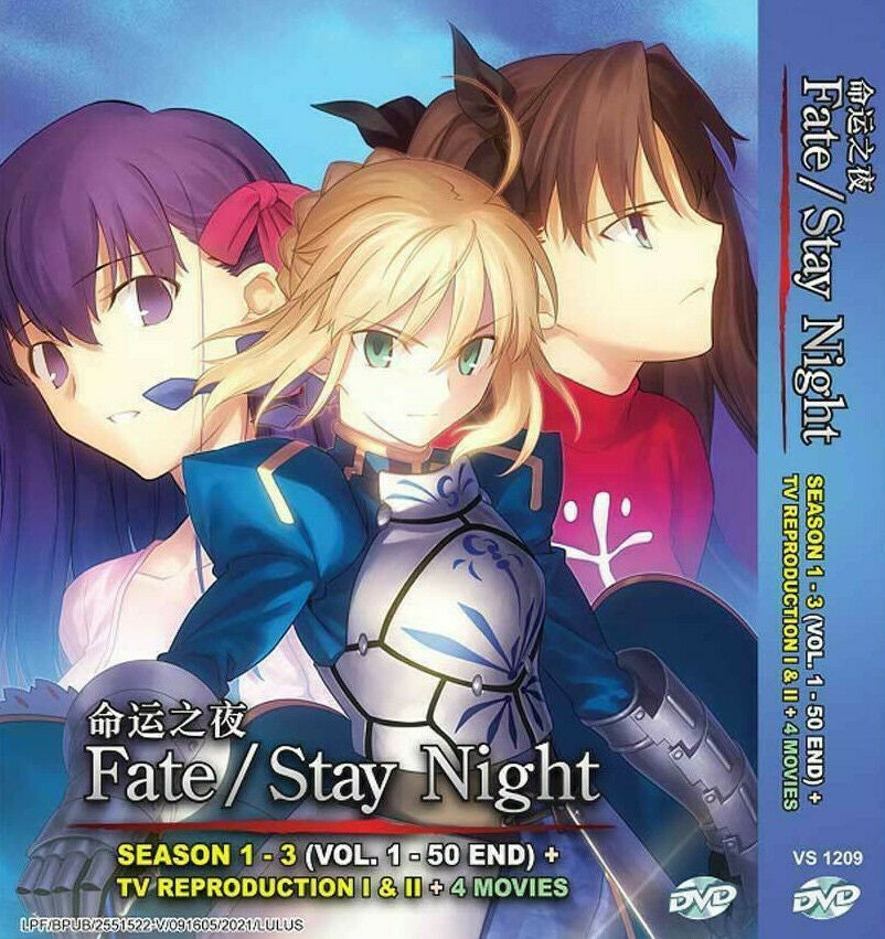 Fate Stay Night Complete Series Seasons 1 3 Unlimited Blade Etsy Hong Kong