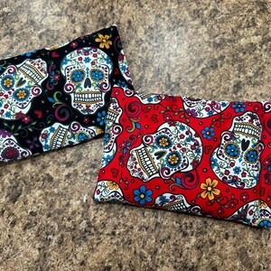 Sugar Skull Rice Heat Pack: Hot Cold Therapy, Migraine Relief