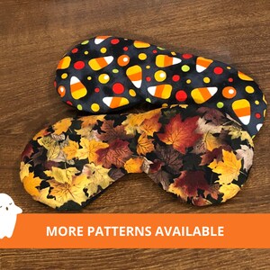 CLEARANCE Weighted Eye Mask. No Strap. Migraine Headache Relief Pack. Reusable Microwave Heat Pad. Hot Cold Therapy. Halloween, Autumn, Fall