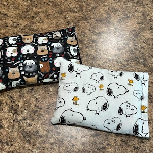 Dog Print Reusable Heat Pad: Hot Cold Therapy Rice Pack