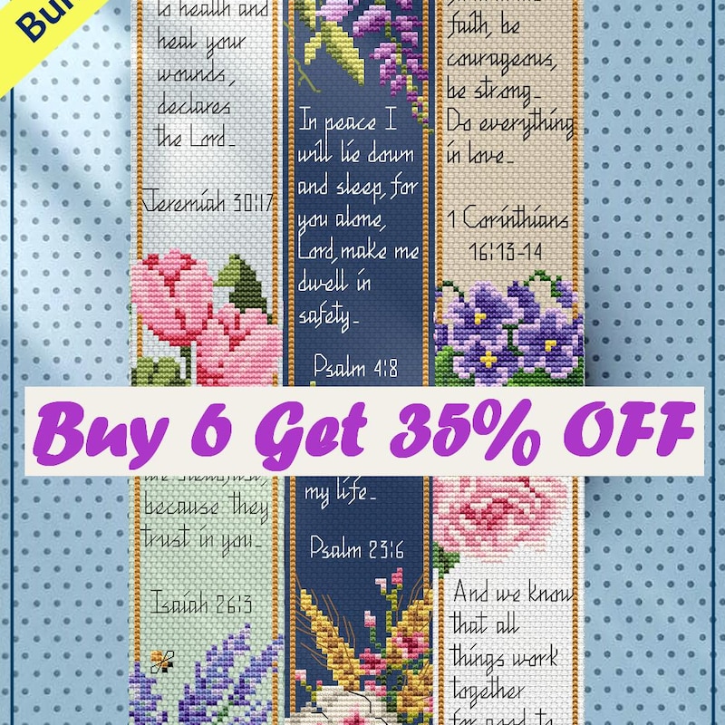 Cross Stitch Bible Verse - Etsy