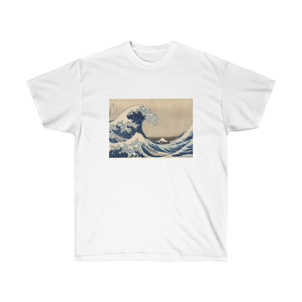 The Wave Art Cotton Tee | Etsy