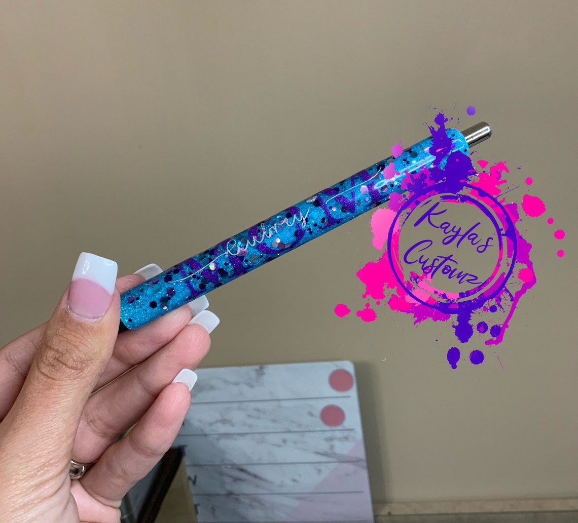 Personalized Refillable Epoxy Pen Etsy