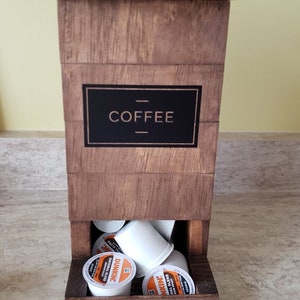 Coffee Pod Dispenser, K-Cup Holder - Container, Java, Coffee, K Cup, Coffee Pod, Coffee Storage, Tea, Keurig, Pinterest Realtor Closing Gift