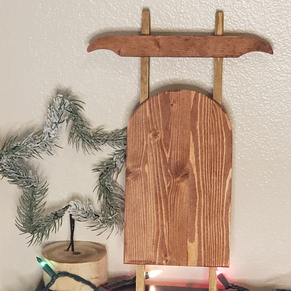 Decorative Wood Sleds, Fun for DIY Gifts & Decor Unique Gift Handmade Decorate Yourself w/the Kids Christmas Decoration Ornament Pinterest