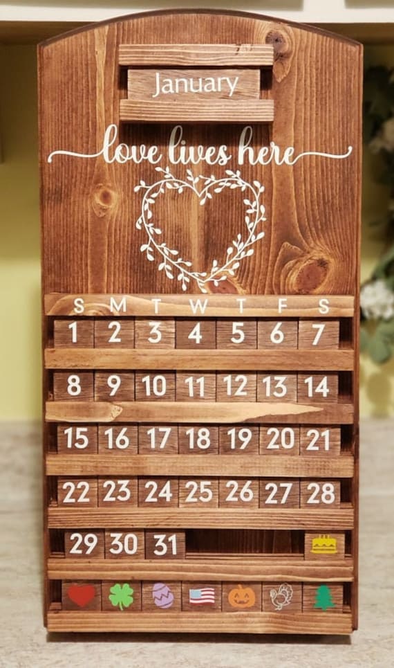 Wood Calendars for Wall: Stylish & Eco-Friendly Timekeepers