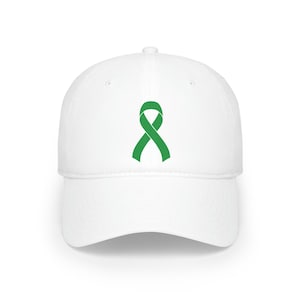 Organ Transplant Baseball Cap, Green Ribbon, Liver Transplant, Heart Transplant, Lung Transplant, Kidney Transplant