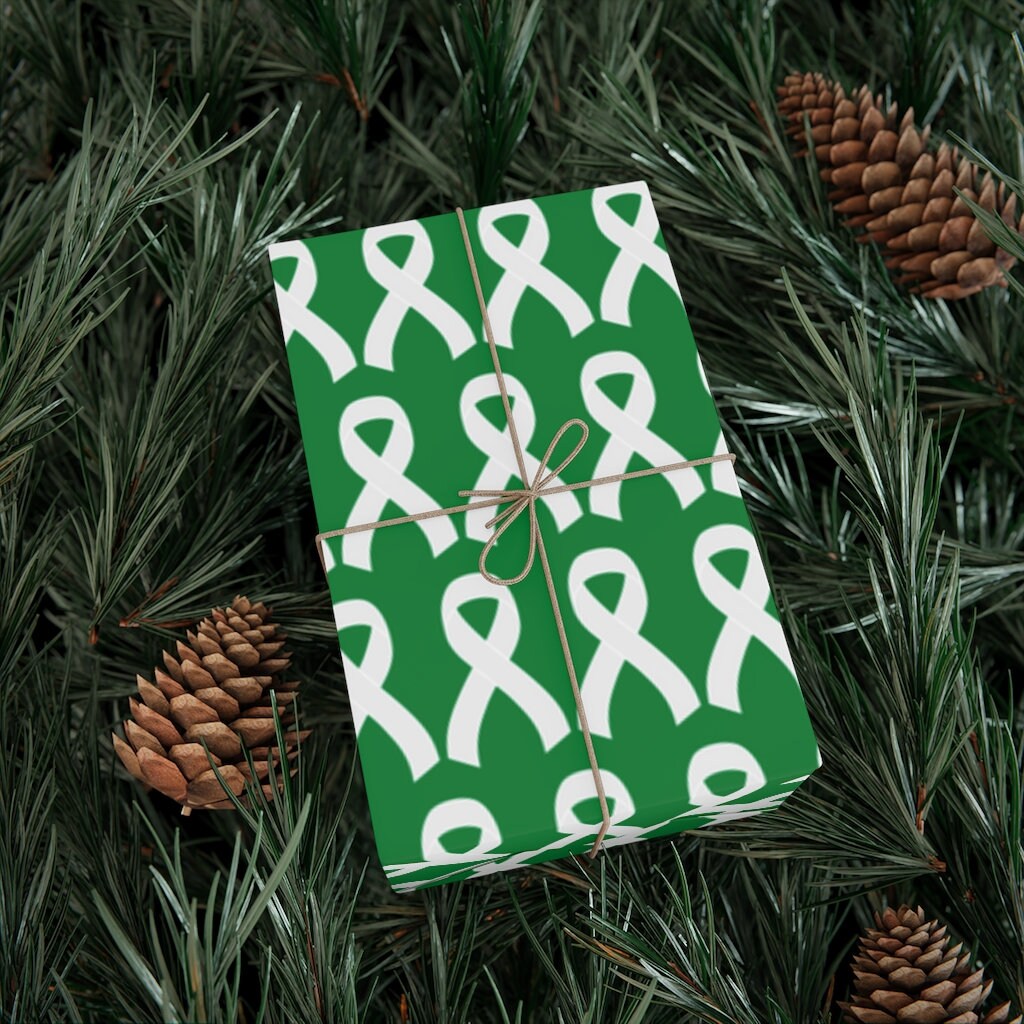 Organ Transplant Green Ribbon Gift Wrap Paper - Etsy