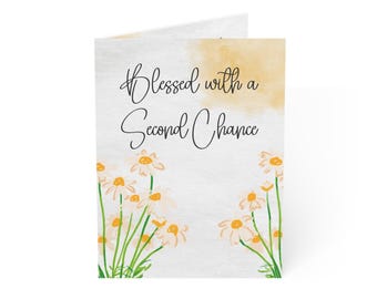 Organ Transplant Greeting Card | Second Chance at Life | Encouragement & Support | Recovery from Surgery