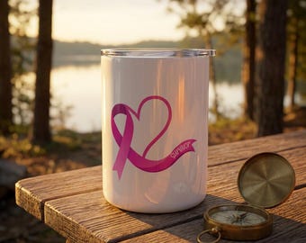 Pink Ribbon Survivor Insulated Coffee Mug