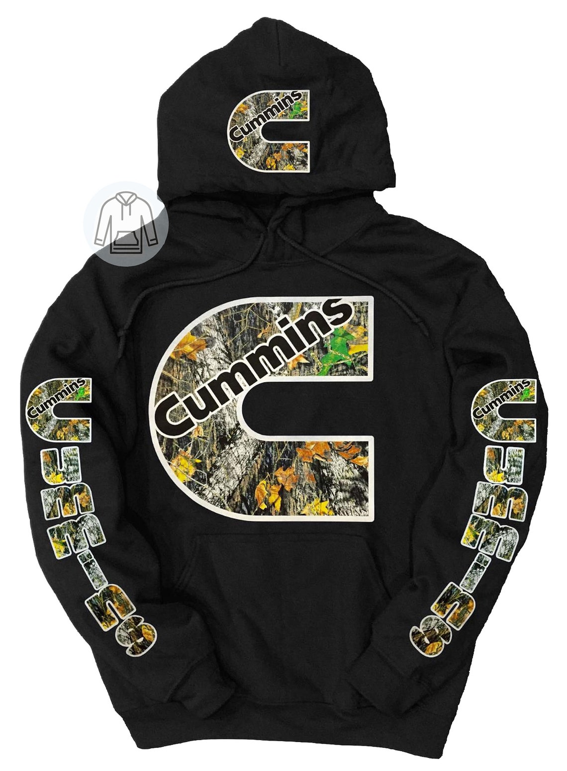 Camo cummins hoodie Clearance