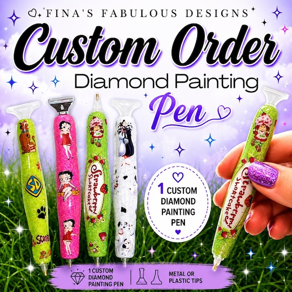 Custom Diamond Painting Pen, Personalized Drill Pen Metal or Plastic Tips, Tool Gift for Craft Hobby Diamond Art Accessories
