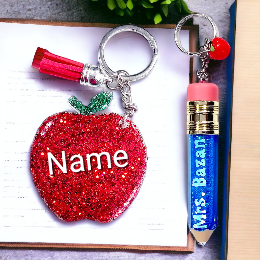 Teacher Keychains / Teacher Appreciation Gifts / Stocking Stuffers