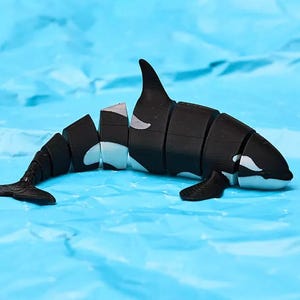 Flexi Orca - Killer Whale Fidget Toy Articulated Orca XL