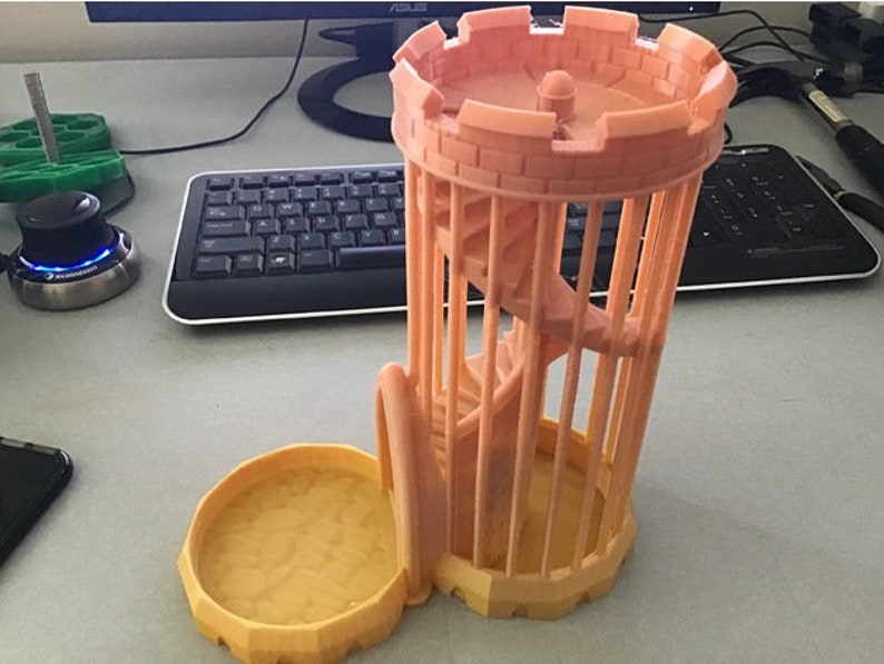 DND Dice Tower Board Game Dice Tower STL File Etsy