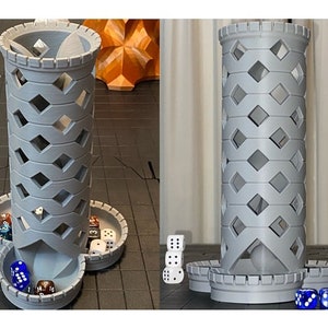 Dice Tower | Spiral Dice Tower | Blade Dice Tower | DnD Dice Tower
