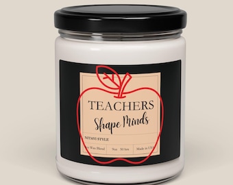 Teacher Gift Scented Candle Gift End of School Year Gift Teacher Holiday Gift Teacher Appreciation Week Gifts for Her Him  Back to School