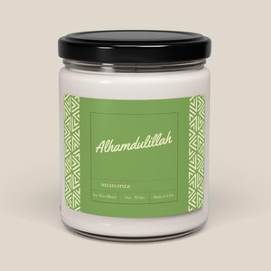 Alhamdulillah Islamic Scented Candle Eid Gift Basket Islamic Home Decor Ramadan Decoration Eid Kareem Ramadan Candle Iftar Decor Muslim Gift