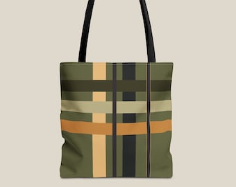 Plaid Tote Bag Green For Men Teens Gym Tote Bag Perfect Gift for Fashion Lovers Trendy Gym Bags School Tech Enthusiasts Dad Gifts Boyfriend