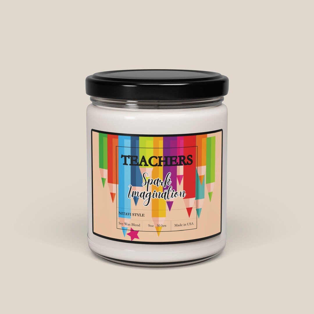 Teacher Appreciation Gift Scented Candle Gift End of School Year Gift ...