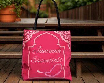 Jummah Essentials Travel Tote Ramadan Eid Gift Market Shopping Bag Foodie Gifts Trendy Totes Accessories Book Bag Gift for Brides Wedding