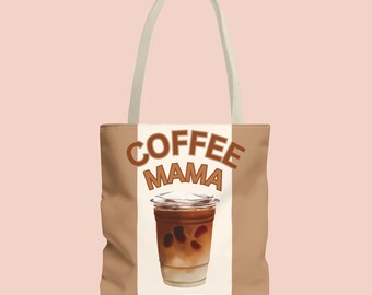 Coffee MAMA  Tote Bag Baby Shower Gift Gender Reveal Tote Baby Essentials Gift Stylish, Bag for New Mothers Moms Coffee Lovers Gift