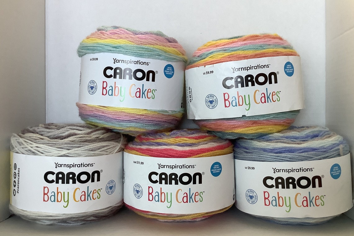 1 Yarnspirations CARON Baby Cakes Acrílico / Nylon 8.5oz / Etsy