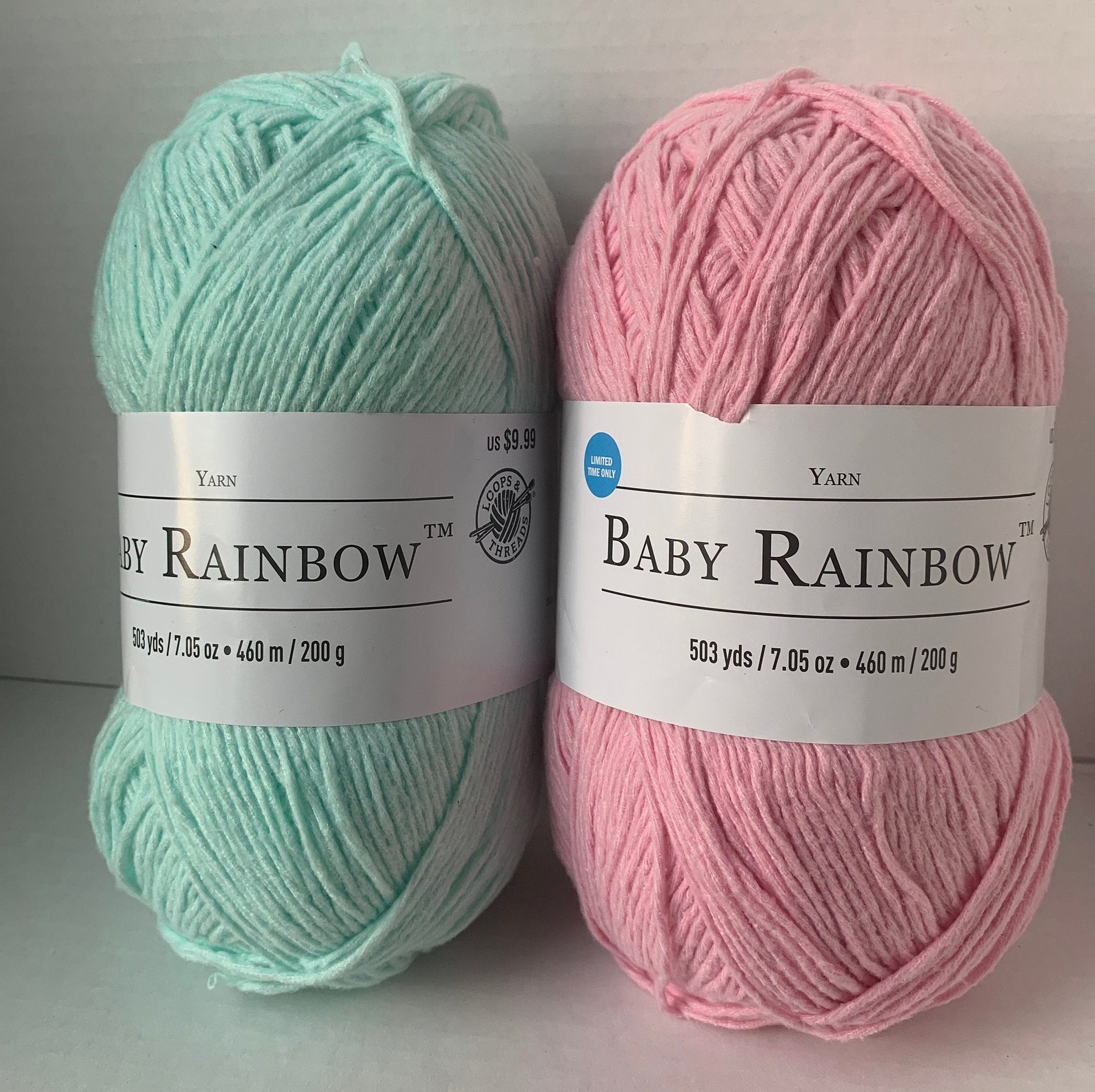 Baby Rainbow by Loops & Threads yarn 503yds/460m 7.05oz/200g Etsy