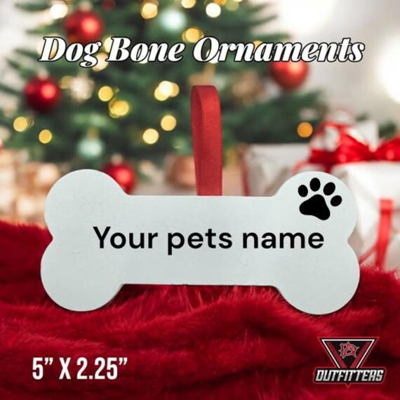 Personalized Dog Ornament Christmas Gift for Dog New Dog Owner Gift Dog Bone Ornament Custom Dog Ornament Dog Christmas Gift FREE SHIPPING