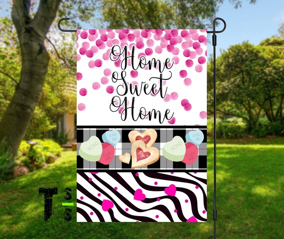 Valentine Home Sweet Home Flag