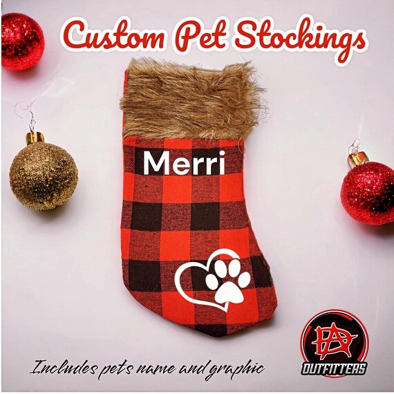 Christmas Pet Stockings - Dog/Cat Stocking - Christmas Stocking