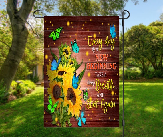New Beginnings Yard Flag