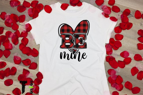 Valentine "Be Mine - Plaid" Tshirt