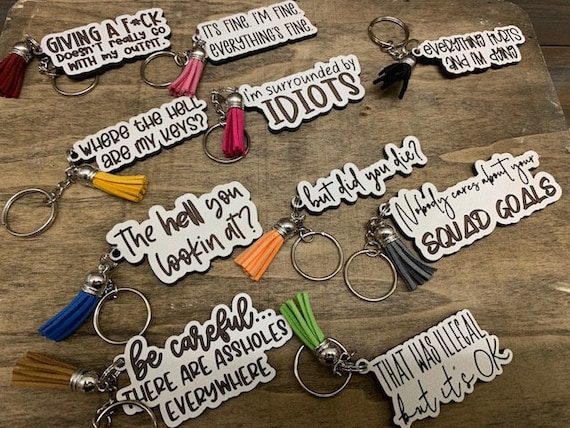 Funny adult keychains