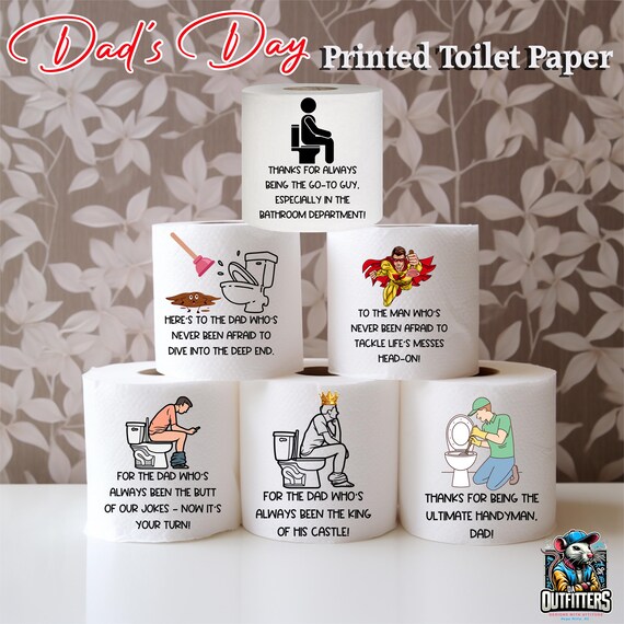 Fathers day gift, gag gift, birthday gift, birthday, birthday present paper, Dad Gift,fathers day,gift for him,printed toilet paper