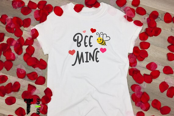 Valentine "Bee Mine Hearts" Tshirt