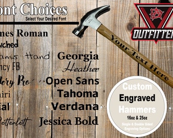 Custom Engraved Hammer - Gift Hammer - Personalized Hammer