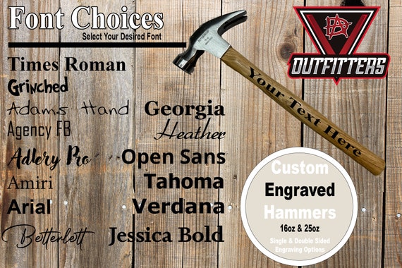 Custom Engraved Hammer - Gift Hammer - Personalized Hammer