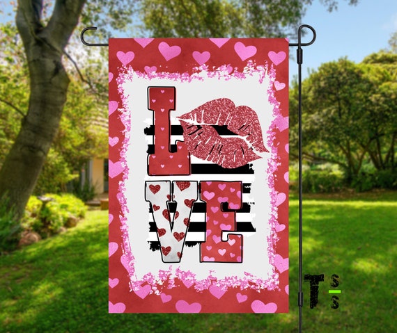 Valentine "Love Lips" Flag