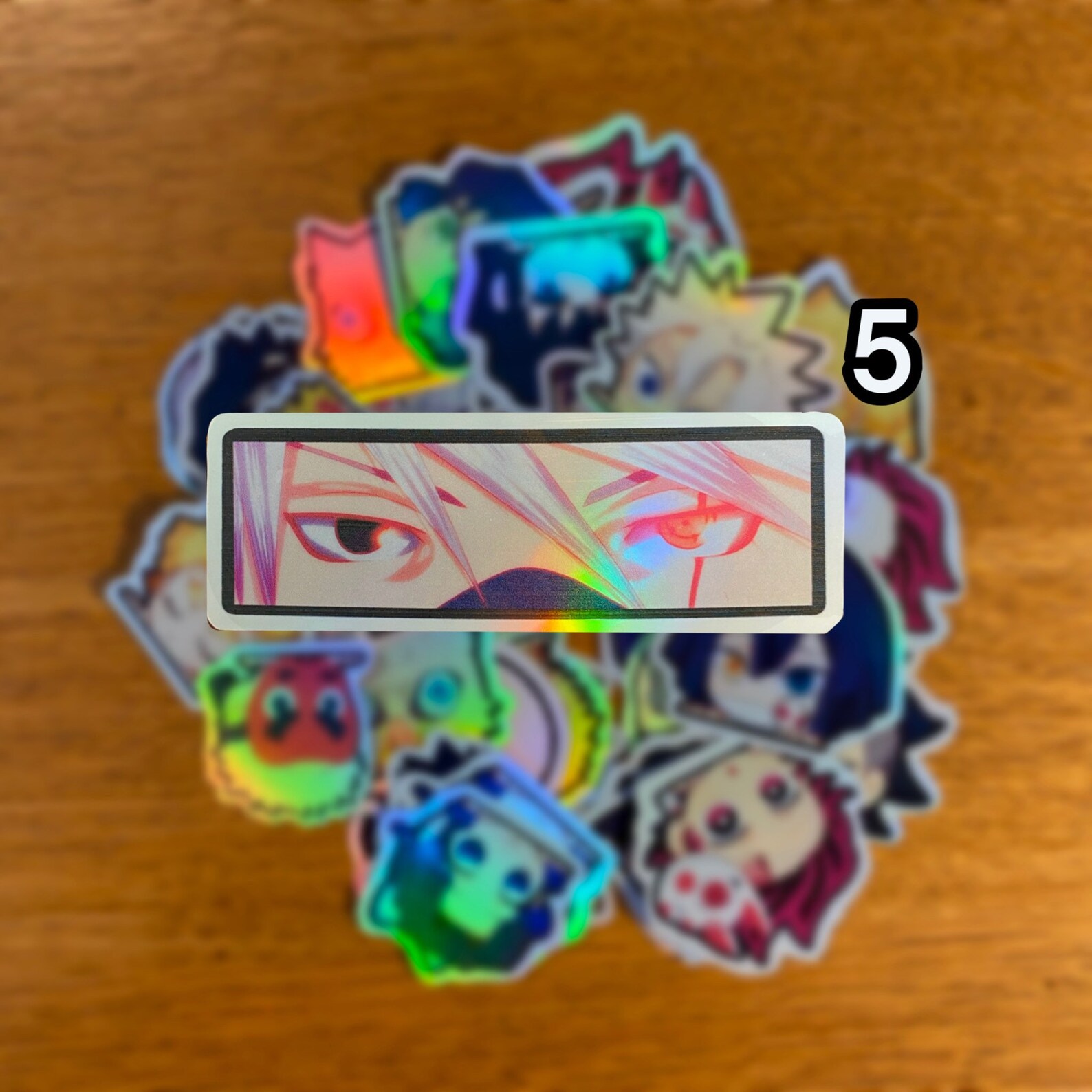 Handgemachte Holographic Naruto Inspirierte Eye Panel Sticker Etsy
